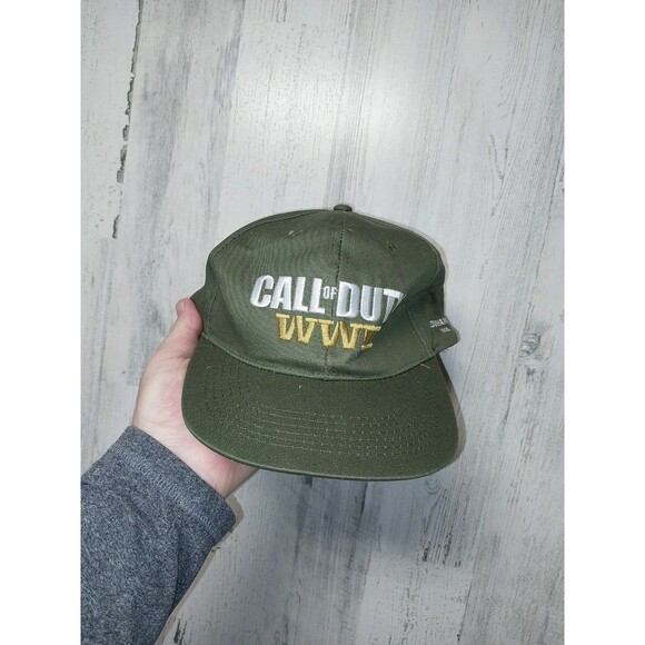 Call of Duty WWII Video Game Green Cap Hat COD World War 2 PS4 Xbox One - Picture 2 of 6